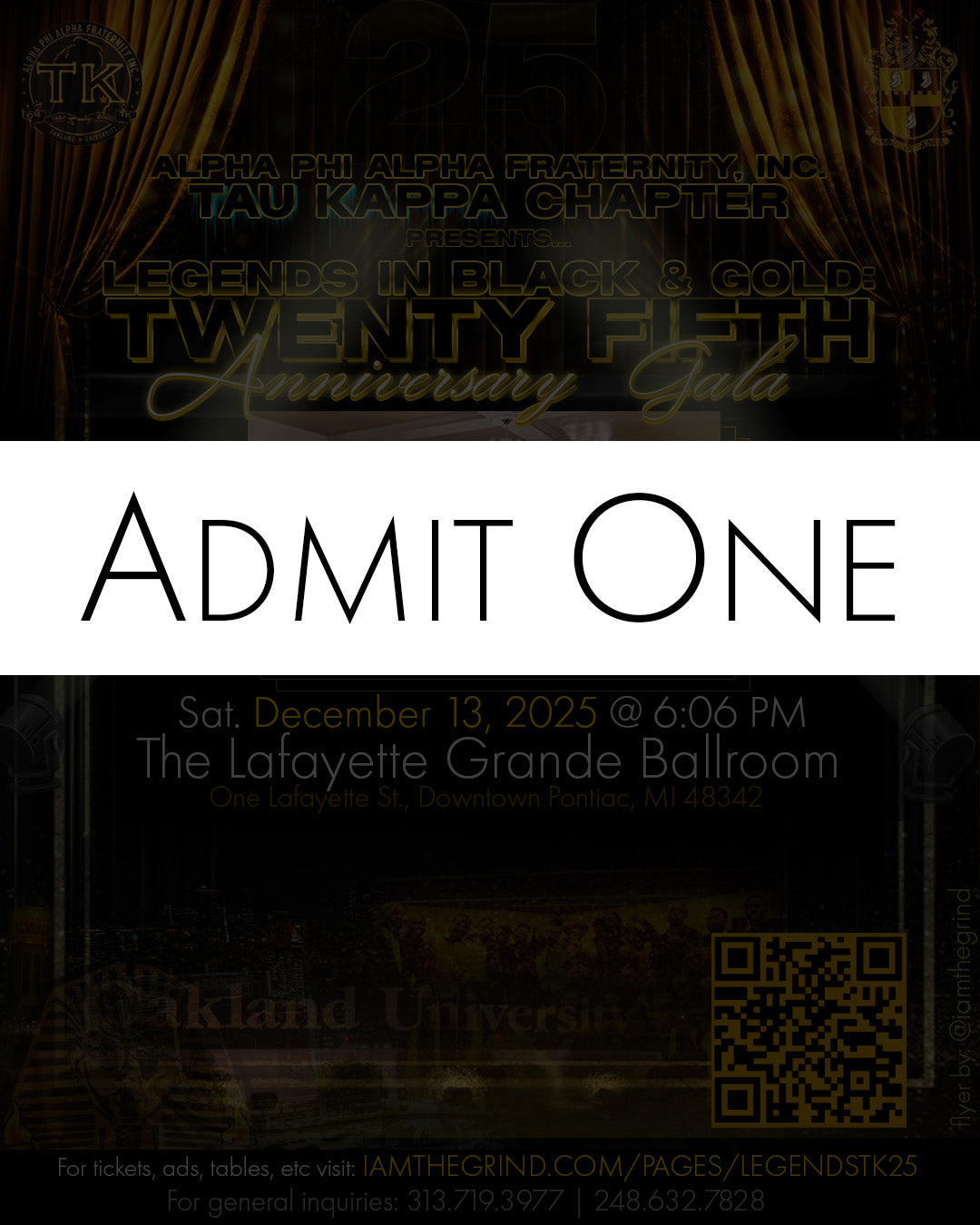 Legends in Black and Gold Alumni Ticket