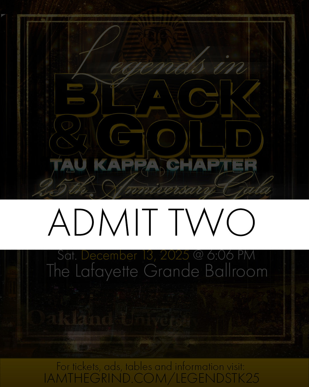 Legends in Black and Gold Alumni Couple Ticket