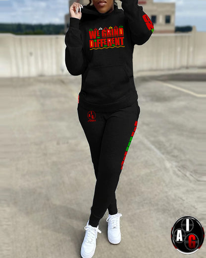 We Grind Different Ladies Jogger Set