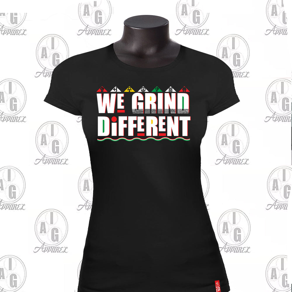 We Grind Different Ladies' Tee Plus Special