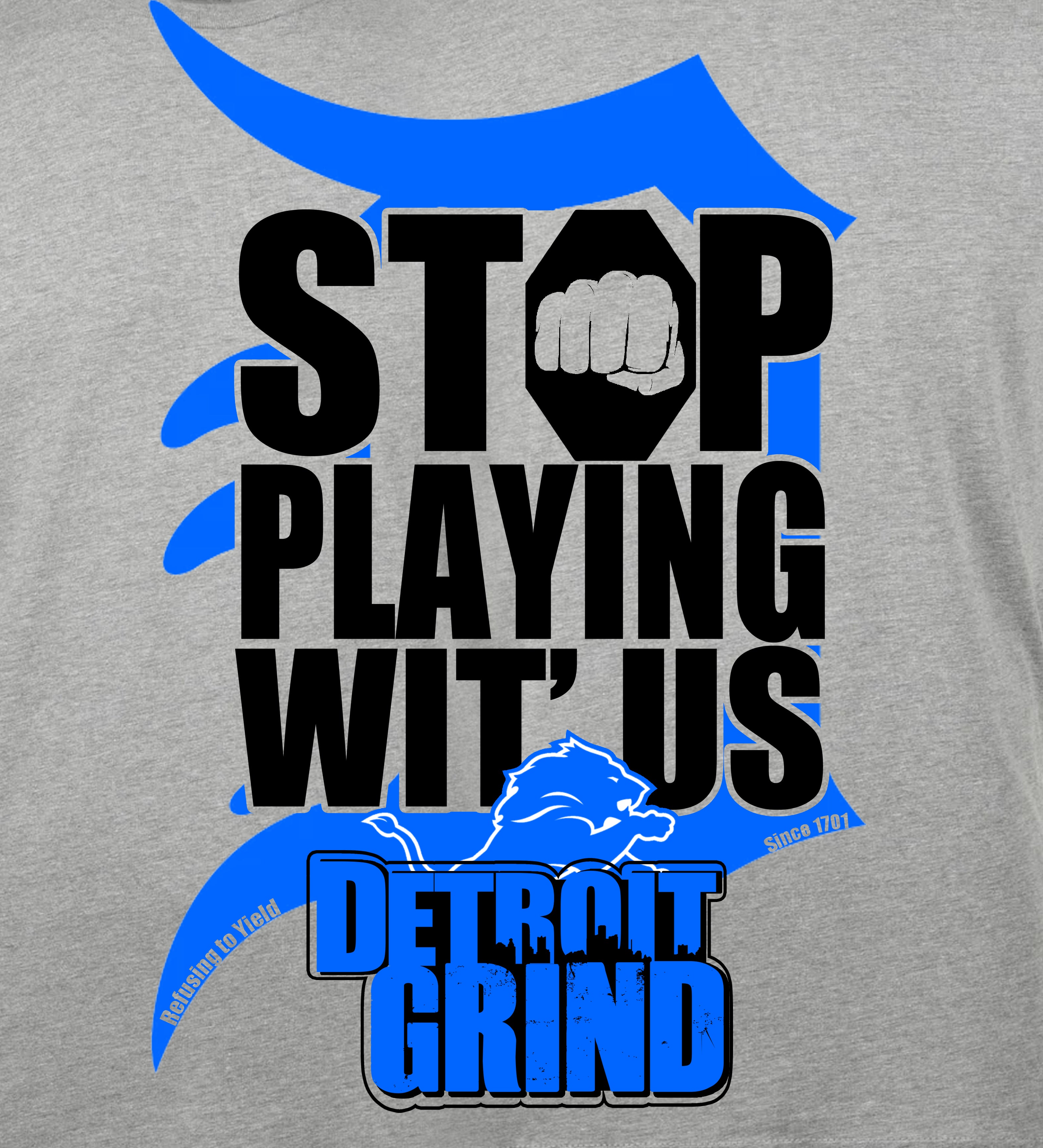 Stop Playin Wit Us - Detroit Grind Tee